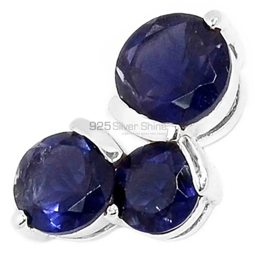 Top Quality Iolite Gemstone Pendants Suppliers In 925 Fine Silver Jewelry 925SP298-2_0