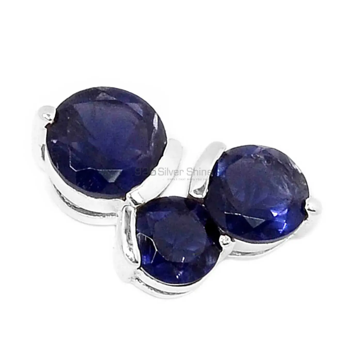 Top Quality Iolite Gemstone Pendants Suppliers In 925 Fine Silver Jewelry 925SP298-2_1