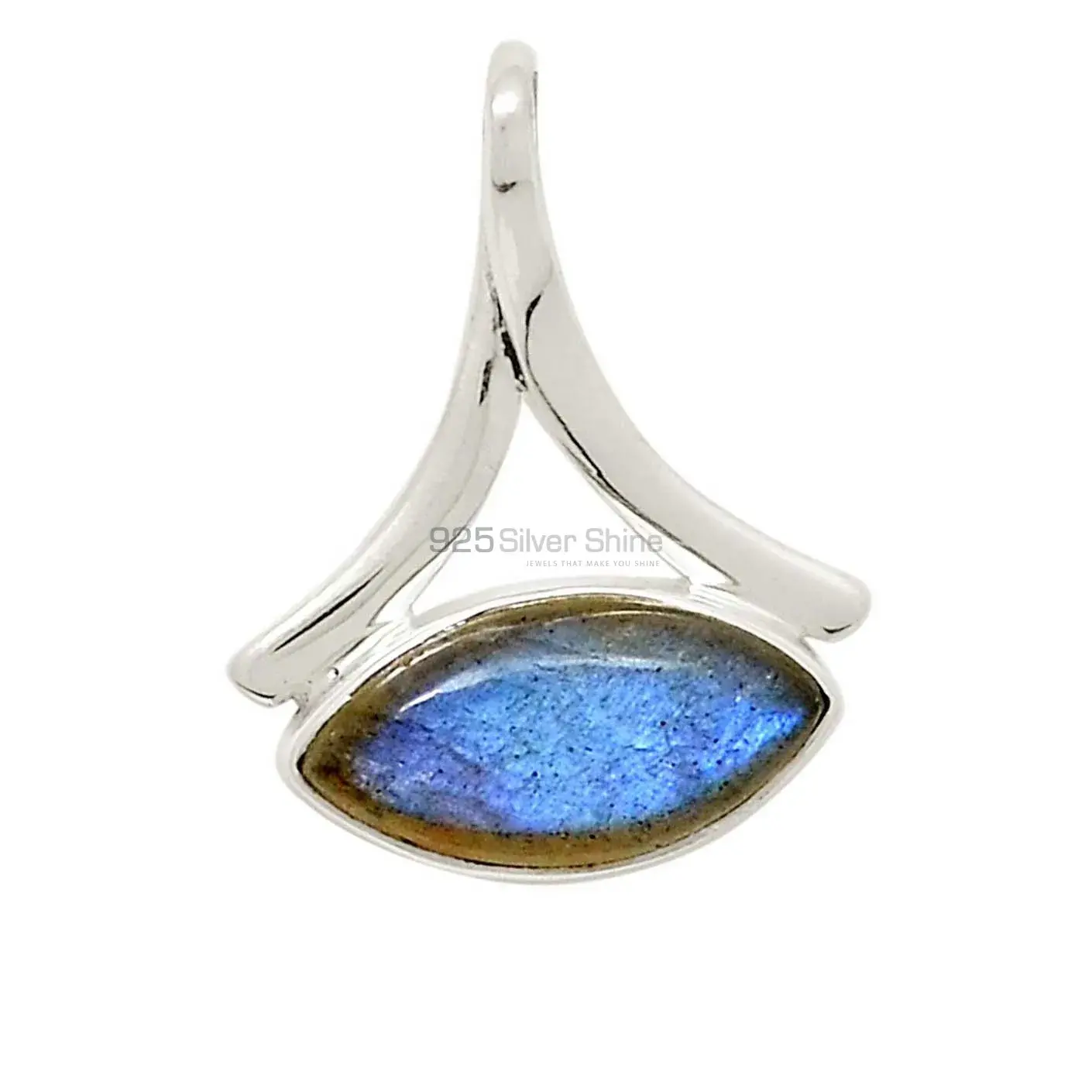 Labradorite Gemstone Pendants In 925 Solid Silver Jewelry 925SP120-2_1