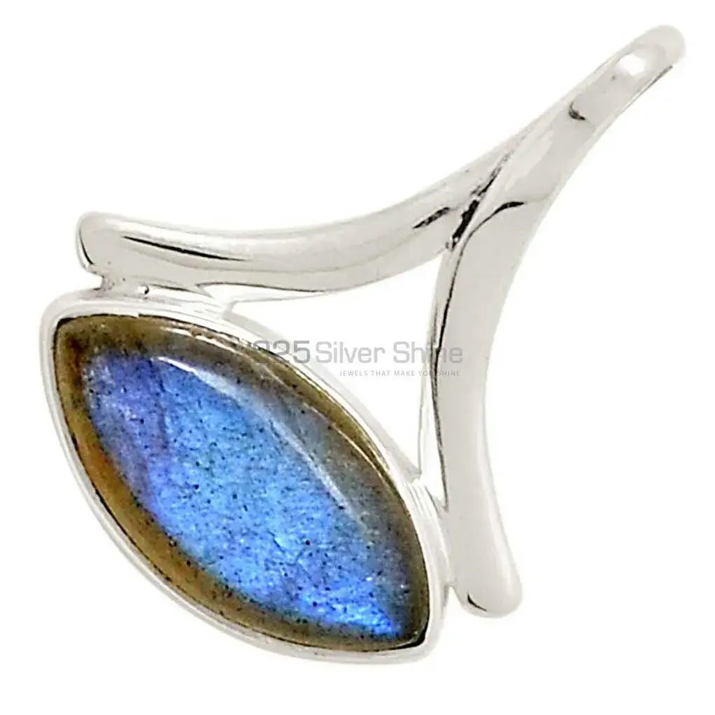 Top Quality Labradorite Gemstone Pendants Exporters In 925 Solid Silver Jewelry 925SP120-2_1