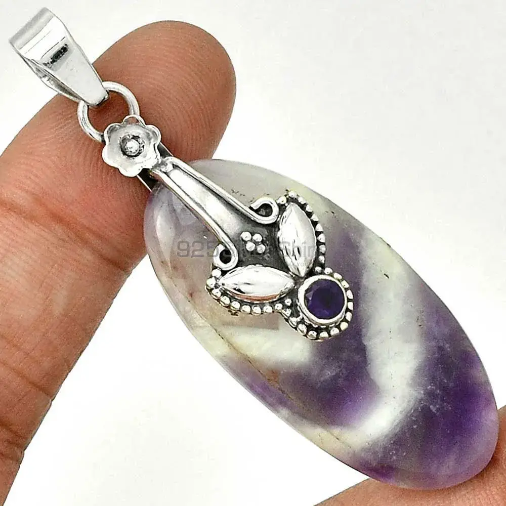 Multi Gemstone Handmade Pendants In 925 Sterling Silver Jewelry 925SP18-2_1