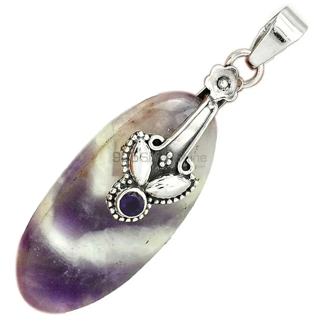 Multi Gemstone Handmade Pendants In 925 Sterling Silver Jewelry 925SP18-2_3