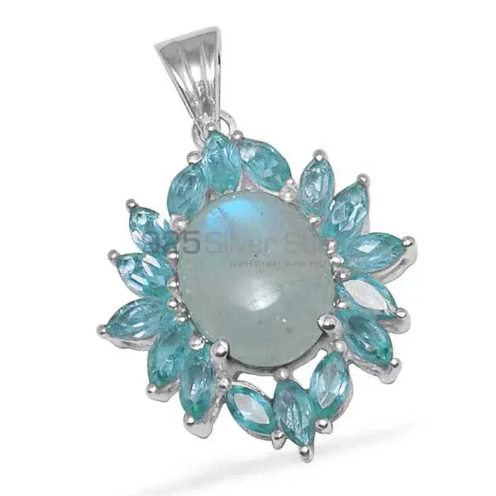 Top Quality Multi Gemstone Pendants Exporters In 925 Solid Silver Jewelry 925SP1454_0