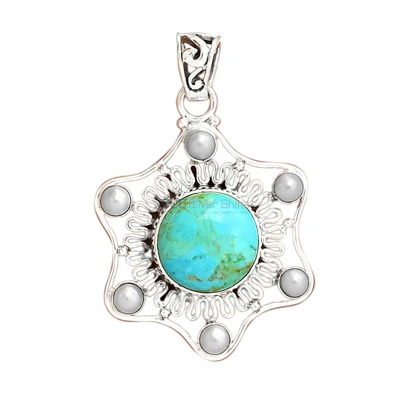 Top Quality Multi Gemstone Pendants Exporters In 925 Solid Silver Jewelry 925SP15-4_1
