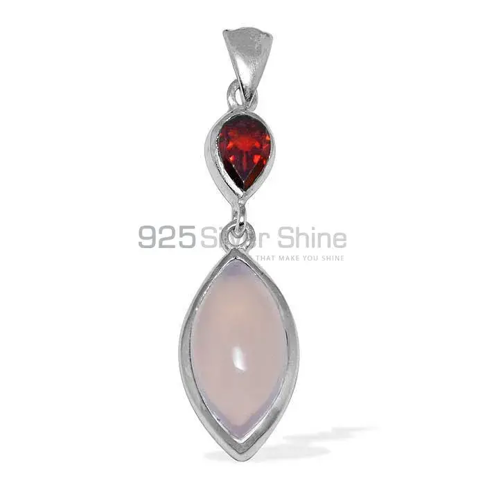 Multi Gemstone Pendants In 925 Solid Silver Jewelry 925SP1504_0