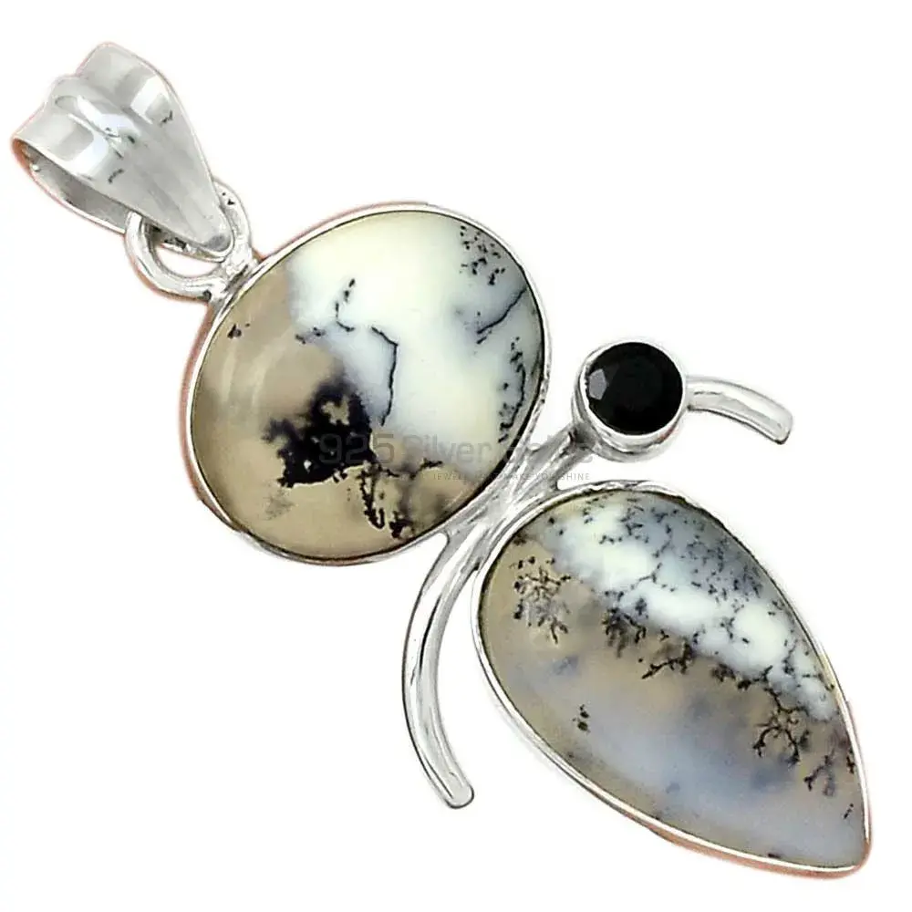 Multi Gemstone Pendants In 925 Fine Silver Jewelry 925SP57-3_2