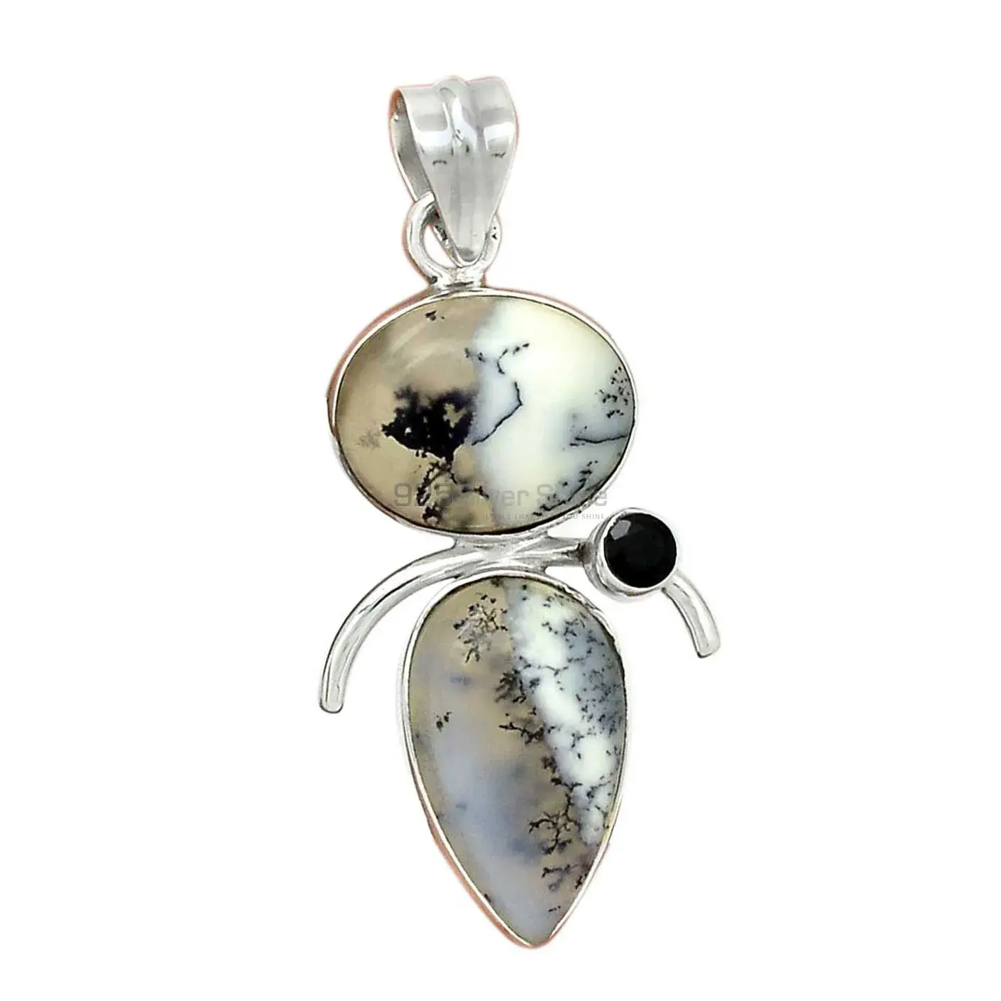 Top Quality Multi Gemstone Pendants Suppliers In 925 Fine Silver Jewelry 925SP57-3_2