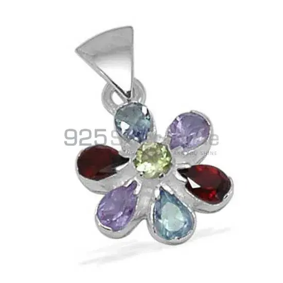 Top Quality Multi Gemstone Pendants Wholesaler In Fine Sterling Silver Jewelry 925SP1398_0