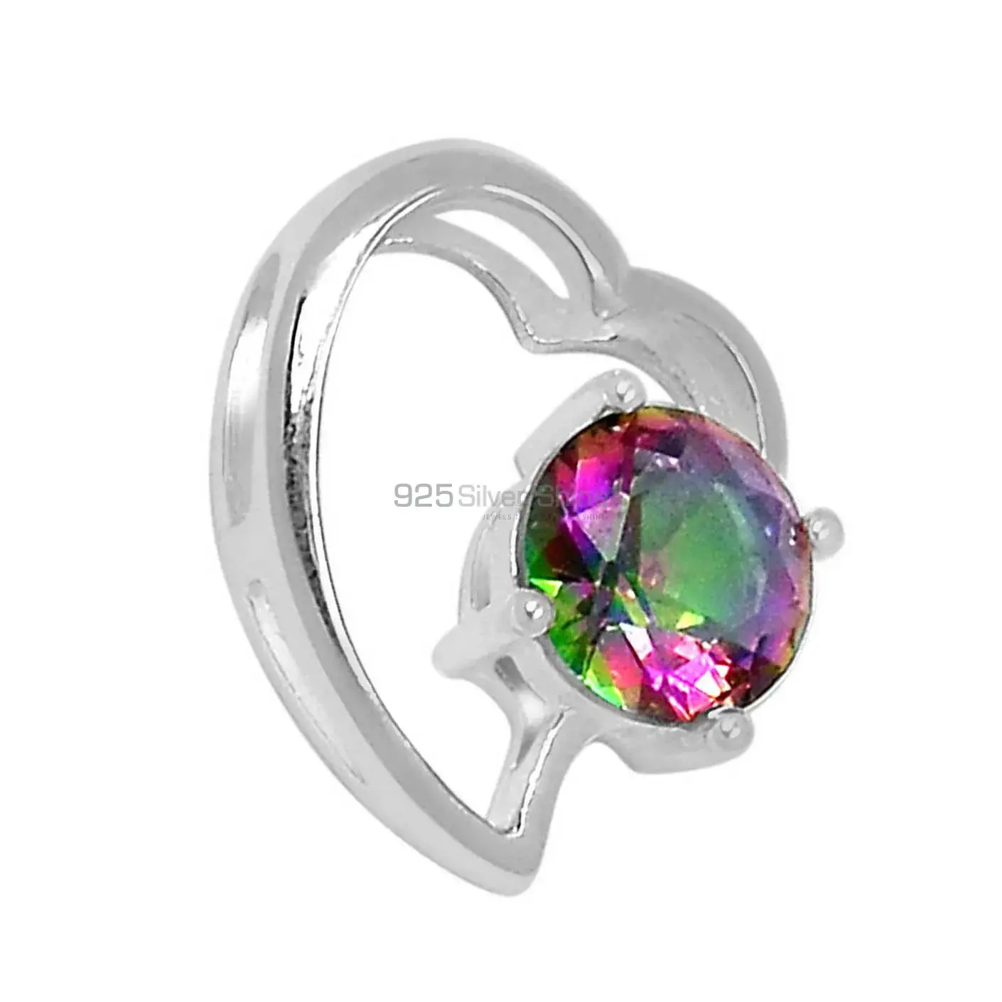 Top Quality Mystic Topaz Gemstone Pendants Suppliers In 925 Fine Silver Jewelry 925SSP310-7_0