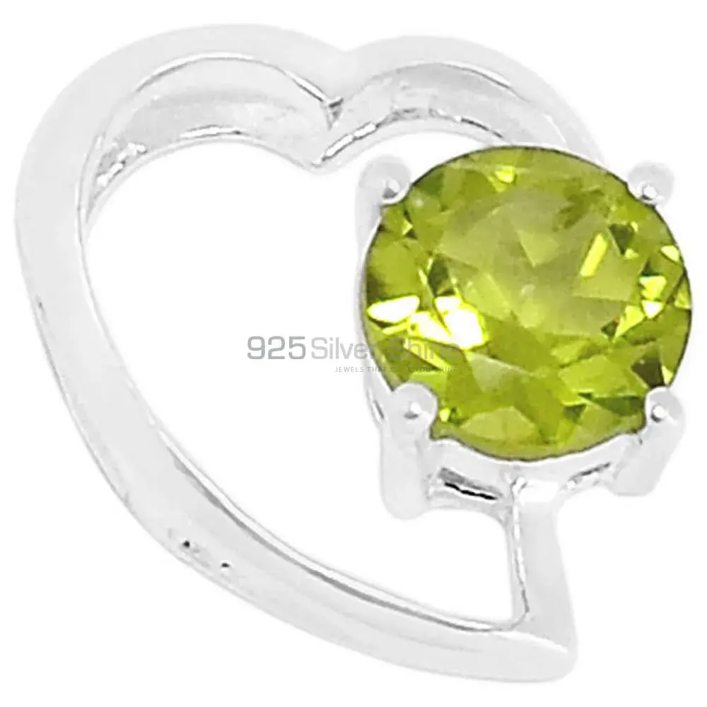 Top Quality Peridot Gemstone Handmade Pendants In 925 Sterling Silver Jewelry 925SSP310-8