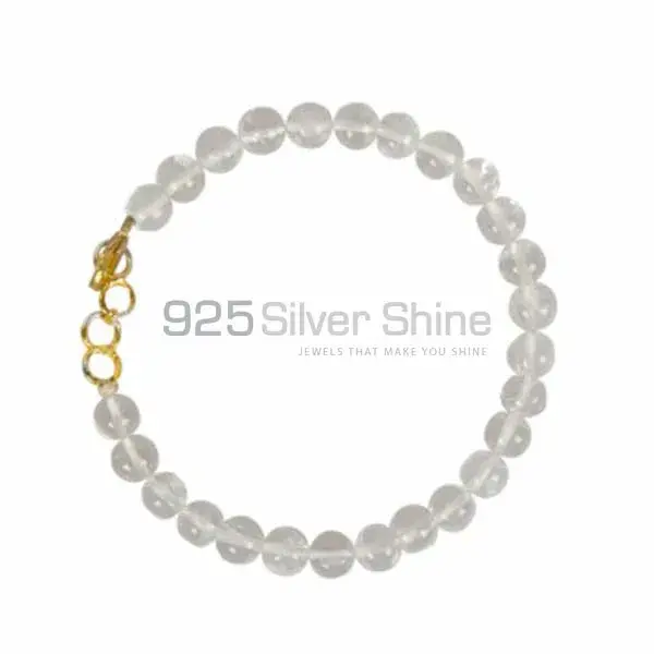 Top Quality Semi Precious Crystal Gemstone Beads Bracelets 925BB153