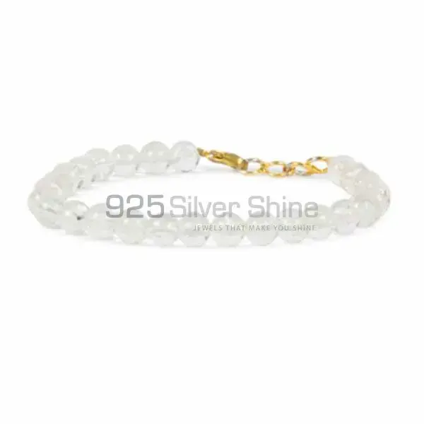 Top Quality Semi Precious Crystal Gemstone Beads Bracelets 925BB153_1