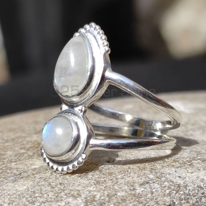 Tow Rainbow Moonstone Ring In Sterling Silver Jewelry SSR89-1_0