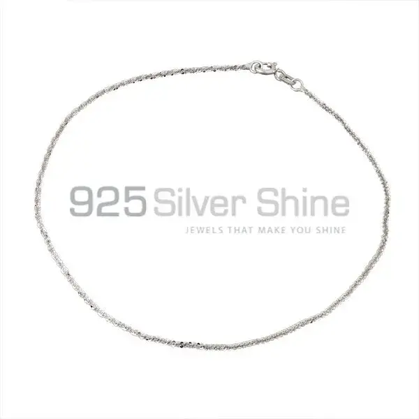 Traditional 925 Sterling Silver Anklet 925ANK18