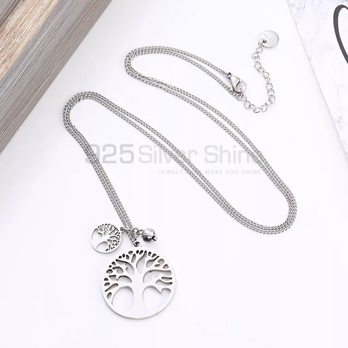 Tree Love Symbol Necklace In Sterling Silver TLMN613