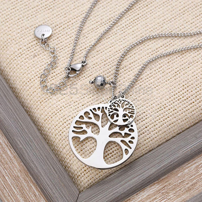 Tree Love Symbol Necklace In Sterling Silver TLMN613_0