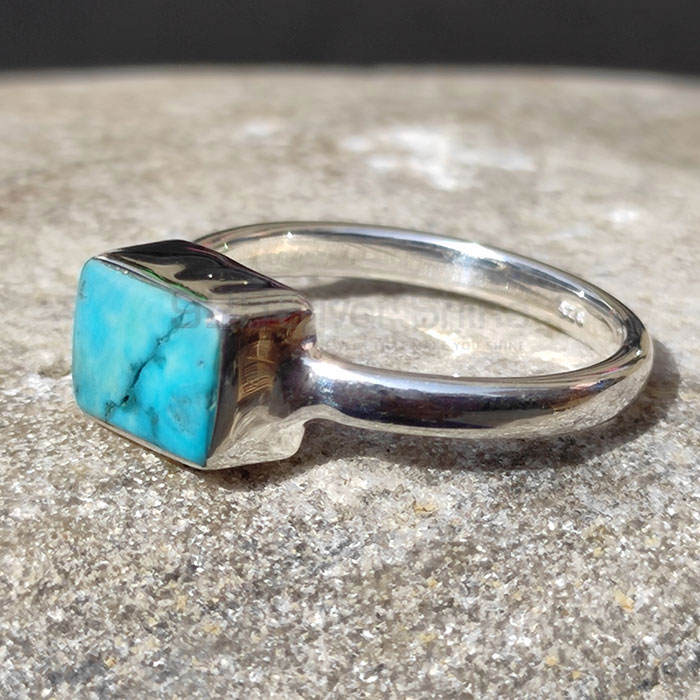 Turquoise Gemstone Ring In 925 Sterling Silver Jewelry Suppliers SSR91_0