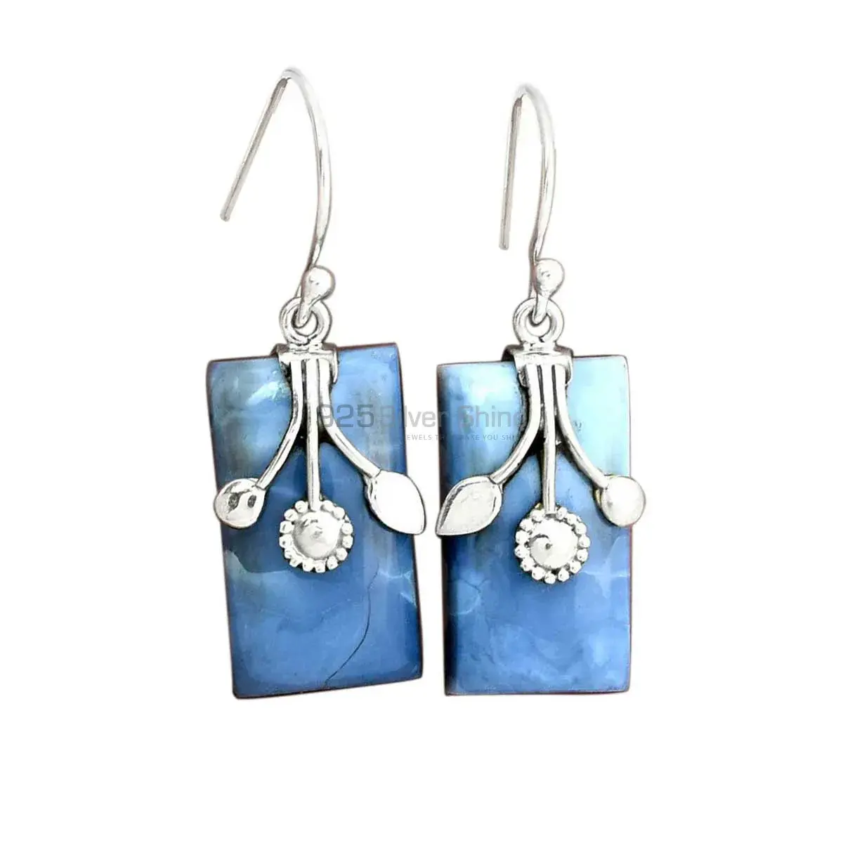 Unique 925 Sterling Silver Earrings In Agate Gemstone Jewelry 925SE2543