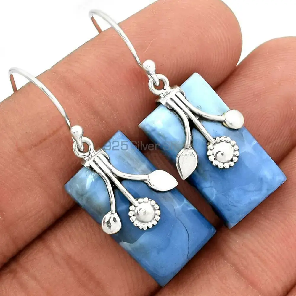 Unique 925 Sterling Silver Earrings In Agate Gemstone Jewelry 925SE2543_1