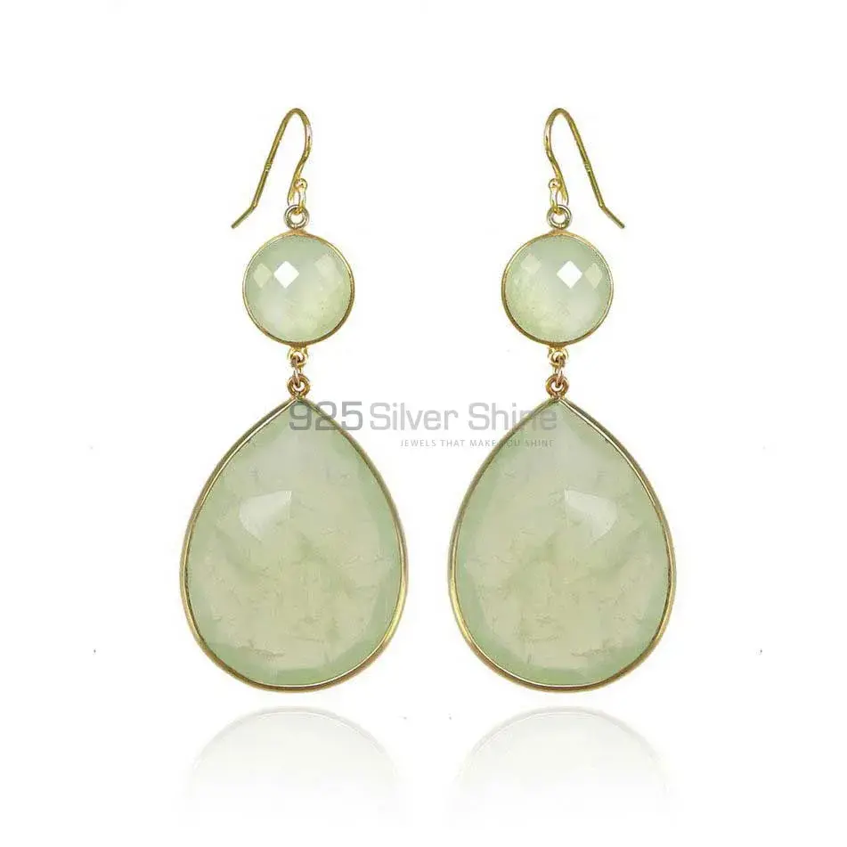 925 Sterling Silver Earrings In Chalcedony Gemstone Jewelry 925SE1889_0