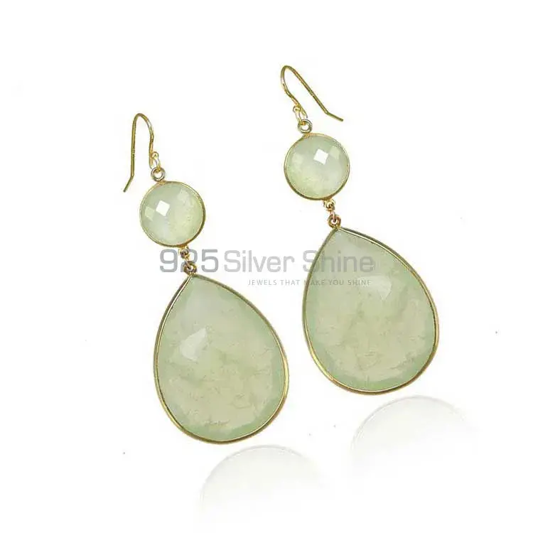 Unique 925 Sterling Silver Earrings In Chalcedony Gemstone Jewelry 925SE1889_0