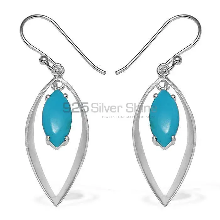 Unique 925 Sterling Silver Earrings In Chalcedony Gemstone Jewelry 925SE907