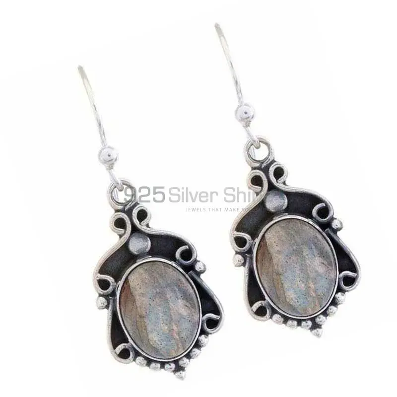 Unique 925 Sterling Silver Earrings In Labradorite Gemstone Jewelry 925SE1214_0