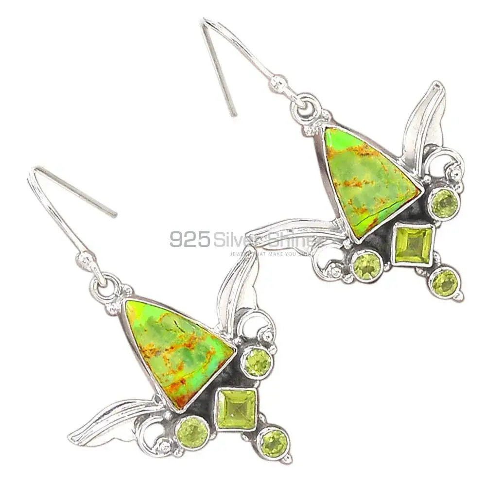 925 Sterling Silver Earrings In Multi Gemstone Jewelry 925SE2622_1