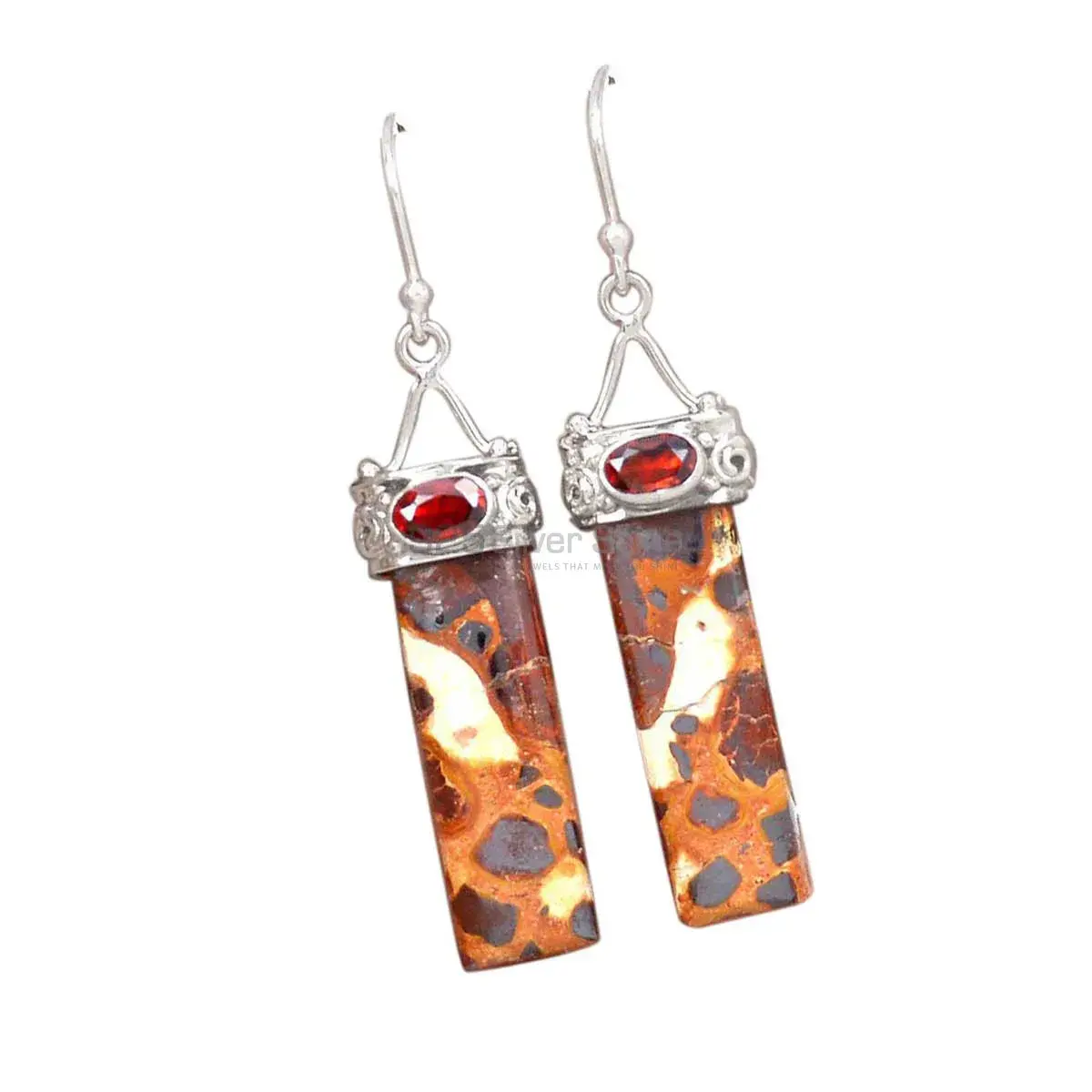 925 Sterling Silver Earrings In Multi Gemstone Jewelry 925SE3098_0