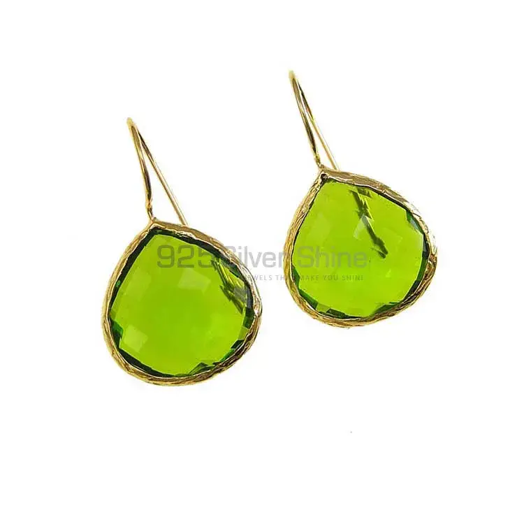 Unique 925 Sterling Silver Earrings Wholesaler In Hydro Peridot Gemstone Jewelry 925SE1978_0