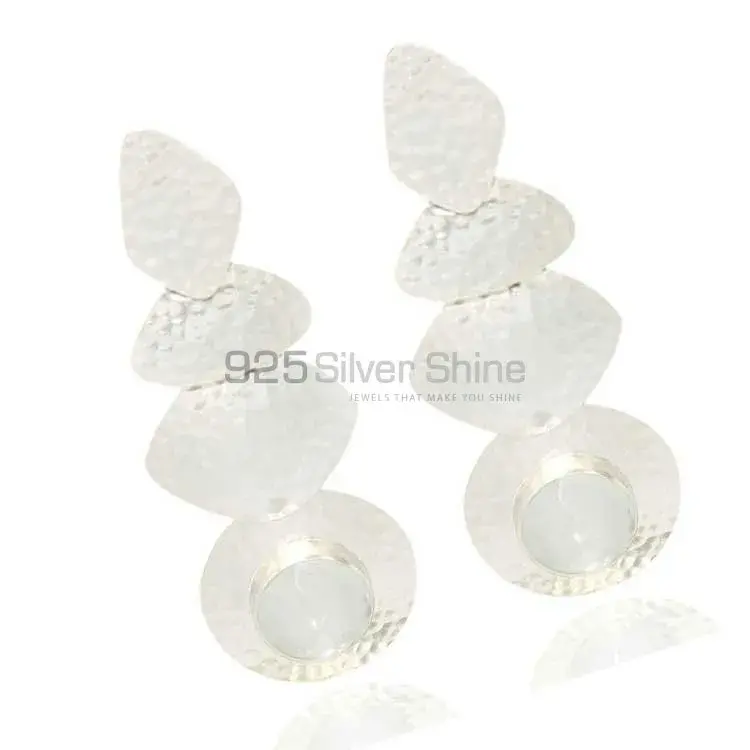 925 Sterling Silver Handmade Earrings In Crystal Gemstone Jewelry 925SE1830_1
