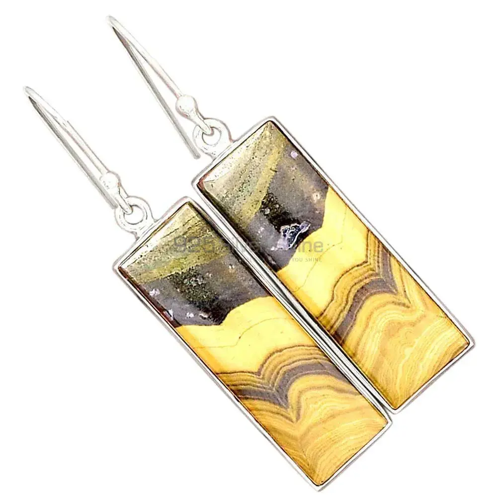 Unique 925 Sterling Silver Handmade Earrings Exporters In Schalenblende Gemstone Jewelry 925SE2405_3