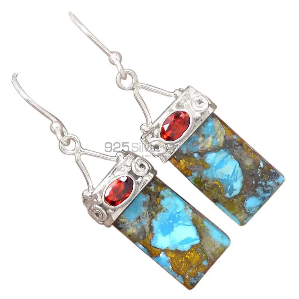 Unique 925 Sterling Silver Handmade Earrings Manufacturer In Multi Gemstone Jewelry 925SE3103_1