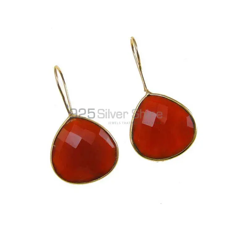 Unique 925 Sterling Silver Handmade Earrings Suppliers In Dyed Ruby Gemstone Jewelry 925SE1983_0