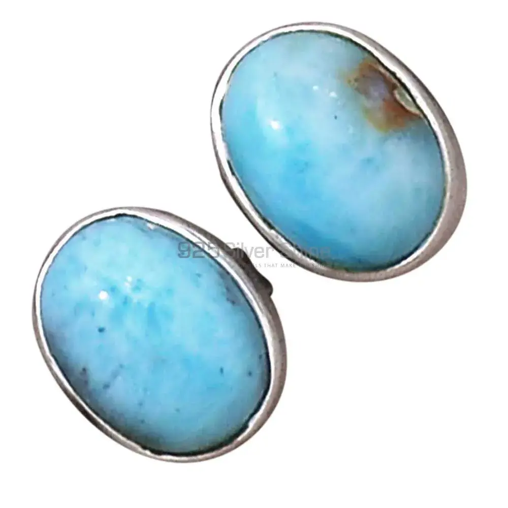 Unique 925 Sterling Silver Handmade Earrings Suppliers In Larimar Gemstone Jewelry 925SE2797_4