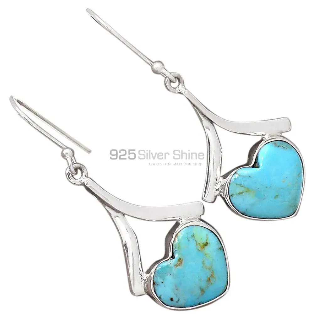 925 Sterling Silver Handmade Earrings In Turquoise Gemstone Jewelry 925SE2163_2