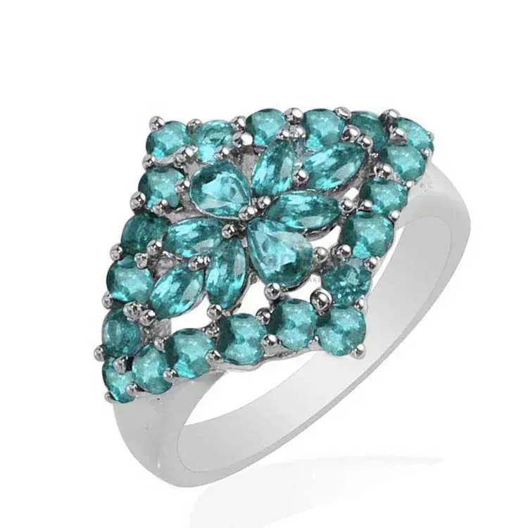Unique 925 Sterling Silver Handmade Rings Exporters In Blue Topaz Gemstone Jewelry 925SR1751_0