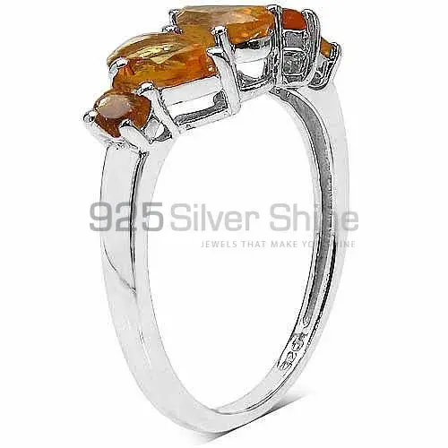 925 Sterling Silver Handmade Rings In Citrine Gemstone Jewelry 925SR3343_1