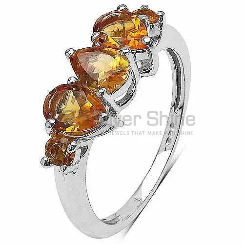 Unique 925 Sterling Silver Handmade Rings Exporters In Citrine Gemstone Jewelry 925SR3343_1
