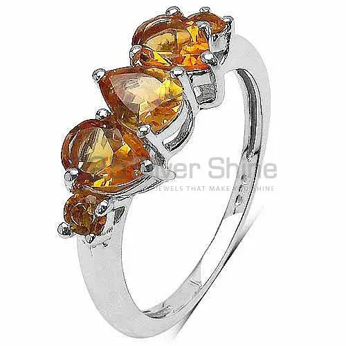 925 Sterling Silver Handmade Rings In Citrine Gemstone Jewelry 925SR3343_2