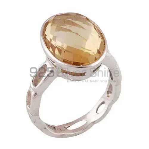 Handmade Sterling Silver Citrine Birthstone Rings 925SR3931