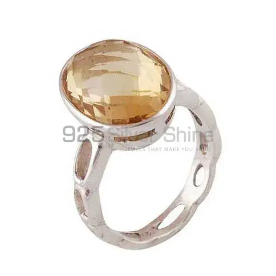 Handmade Sterling Silver Citrine Birthstone Rings 925SR3931_0