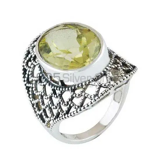 Unique 925 Sterling Silver Handmade Rings Exporters In Lemon Topaz Gemstone Jewelry 925SR4089_0