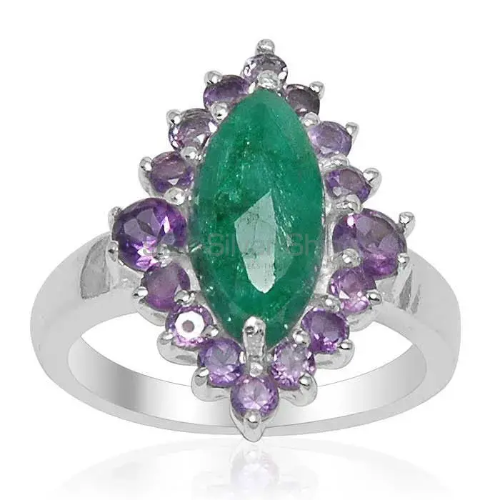 925 Sterling Silver Handmade Rings In Multi Gemstone Jewelry 925SR1514_0
