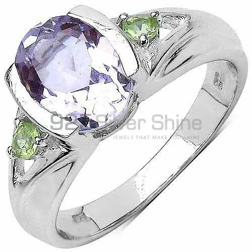 925 Sterling Silver Handmade Rings In Multi Gemstone Jewelry 925SR3170_0