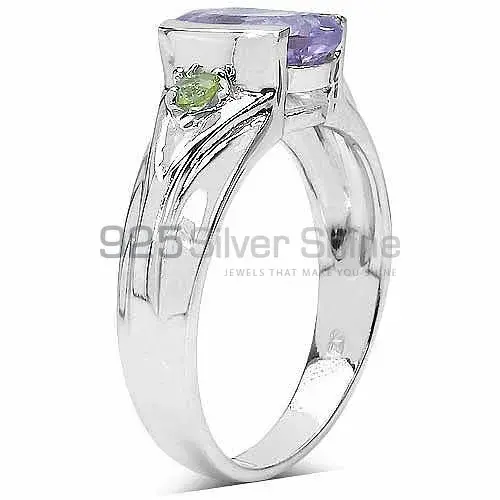 Unique 925 Sterling Silver Handmade Rings Exporters In Multi Gemstone Jewelry 925SR3170_1