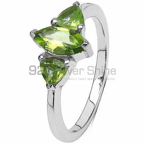 Unique 925 Sterling Silver Handmade Rings Exporters In Peridot Gemstone Jewelry 925SR3091_1