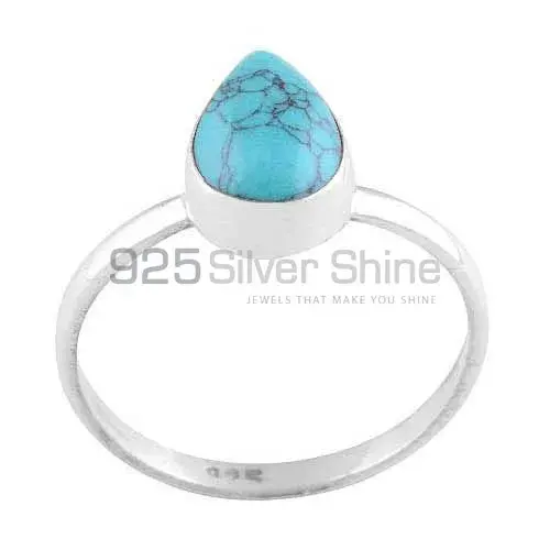 Unique 925 Sterling Silver Handmade Rings Exporters In Turquoise Gemstone Jewelry 925SR3012