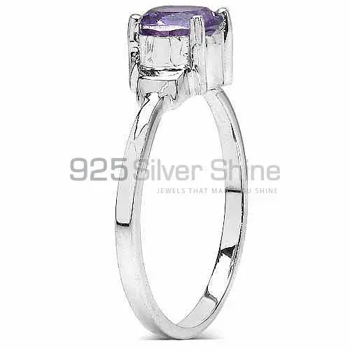 Sterling Silver Amethyst Cut Stone Rings 925SR3076_1
