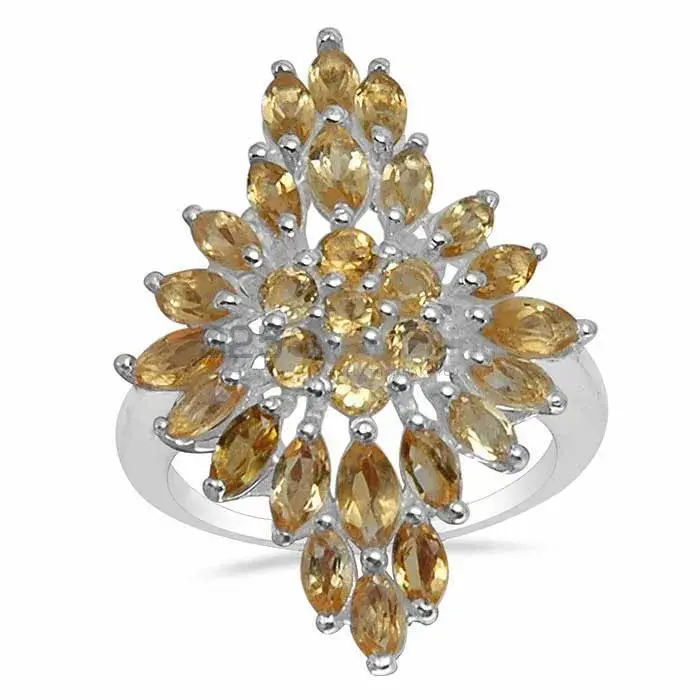 925 Sterling Silver Rings In Citrine Gemstone Jewelry 925SR1578_0